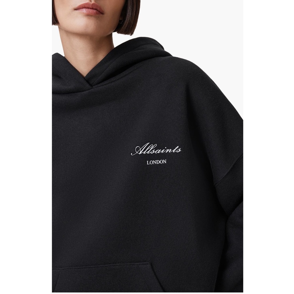 NEW🔥ALLSAINTS Skull Etienne Oversized Cotton Blend Hoodie🔥 - Picture 6 of 16